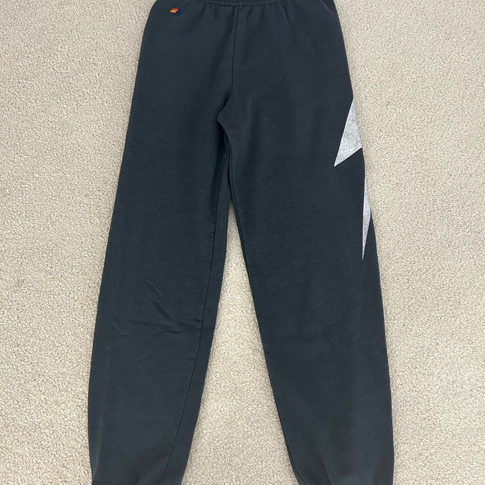Kids Aviator Nation White Bolt Sweatpants